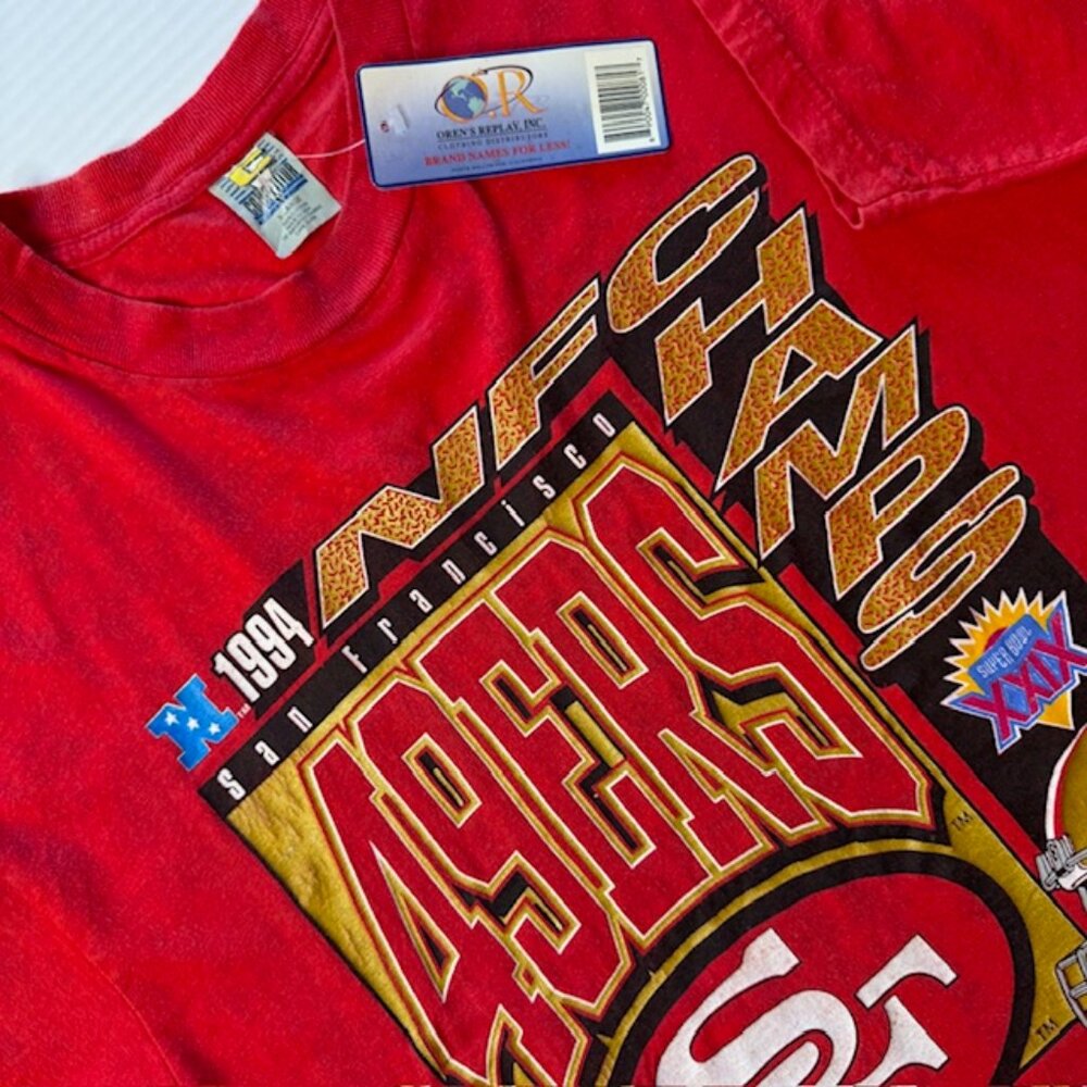 Vintage 1994 Competitor NFC Champs San Francisco 49ers T Shirt XL